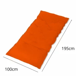 DECO ARTS - Futon xxl - matelas de sol 195x100cm - orange