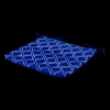 DECO ARTS - Lot de 4 galettes de chaise 35x35x3 cm motif nautique bleu