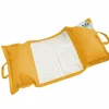 DECO ARTS - Pouf piscine en polyester 170x90 cm jaune miel