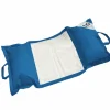 DECO ARTS - Pouf piscine en polyester 170x90 cm bleu pétrole