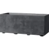 DEROMA - Bac muret Millennium, à réserve d'eau, coloris anthracite - L.59cm