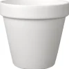 DEROMA - Pot Vaso Bigband en terre cuite émaillée Epoxy Talc - D.23cm