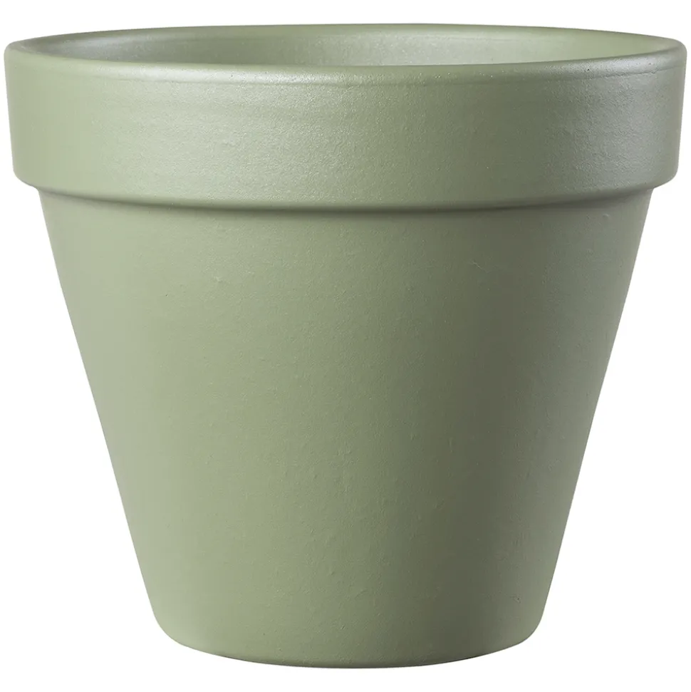 DEROMA - Pot Vaso Colorama Sauge, en terre cuite - D.20cm
