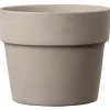DEROMA - Pot Vaso Perfetto Grafite en terre cuite - H.23,6 x D.29 m