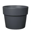 DEROMA - Pot Vaso Perfetto Bigband en terre cuite émaillée Epoxy Cendre - Ø29cm