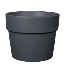 DEROMA - Pot Vaso Perfetto Bigband en terre cuite émaillée Epoxy Cendre - Ø29cm