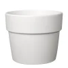 DEROMA - Pot Vaso Perfetto Bigband en terre cuite émaillée Epoxy Talc - D.24cm