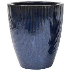 DEROMA - Vase Haut Waterfall en terre cuite émaillée - D.25,5xH.30,5cm
