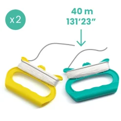 DJECO - Cerf volant Green Wave, jouet pour enfant - 120X60cm