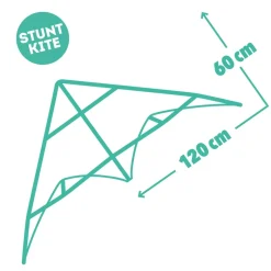 DJECO - Cerf volant Green Wave, jouet pour enfant - 120X60cm