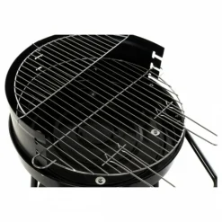 DKD HOME DECOR - Roues de barbecue au charbon de bois noir métal plastique 59 x 49,5 x 82 cm