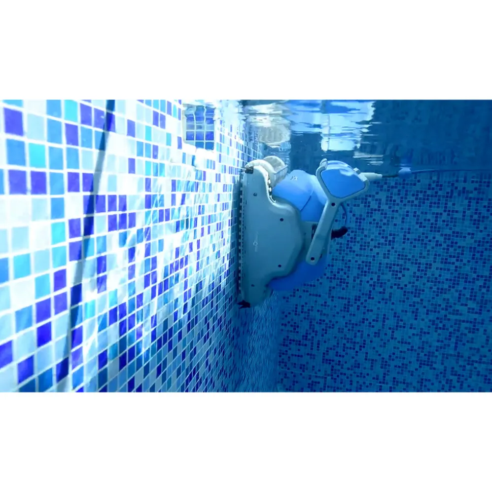 Dolphin robot electrique de piscine fond, parois et ligne d'eau avec chariot - ms4