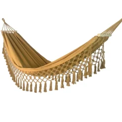DOWNYPAWS - Hamac à pompons en toile anti-renversement
