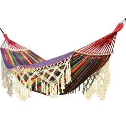 DOWNYPAWS - Hamac double à franges pour camping
