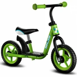 Draisienne velo avec repose-pieds - vert - skids control