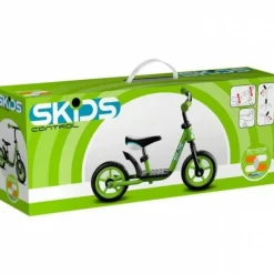 Draisienne velo avec repose-pieds - vert - skids control