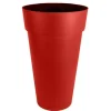 EDA - Pot de fleur rond toscane ø 48 x h.80 cm - rouge rubis