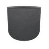 EDA - Pot de fleurs rond en plastique volcania up anthracite - ø 40 cm