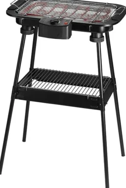 EDM - Edp 07643 barbecue électrique sur pied 2000 w, noir