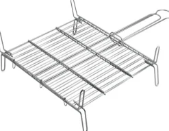 EDM - Grille de barbecue double - zinc - 50x50 cm