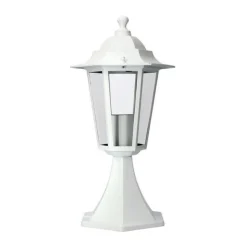 EDM PRODUCT - Lanterne edm 73404 zurich blanc 60 w e27 16 x 40 cm aluminium