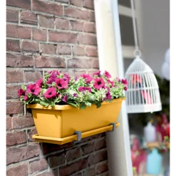 ELHO - Jardinière Barcelona 40 jaune miel - 40x19x16cm