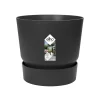 ELHO - Pot de fleurs Greenville Rond 16 - Living Noir - Ø16xH.15,3cm