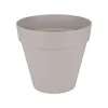 ELHO - Pot Loft Urban rond en plastique gris chaud - D.20 cm