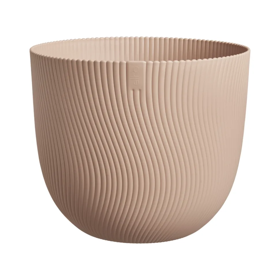 ELHO - Pot Sereh rond, coloris argile froide - D.29,5xH.25,3cm