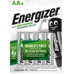 ENERGIZER - Piles Rechargeables Energizer Power Plus AA 2000MAH (x4)