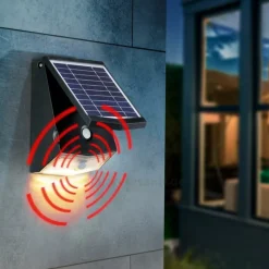 ESOTEC - Applique solaire murale astucieuse eclairage et sécurité profi 2,5-250-500 lumens