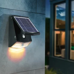 ESOTEC - Applique solaire murale astucieuse eclairage et sécurité profi 2,5-250-500 lumens