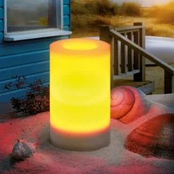 ESOTEC - Bougie solaire led mila 7,5x12cm lumière vacillante lumière de bougie résistante aux intempéries 102232