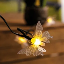 ESOTEC - Esotec guirlande lumineuse solaire décorative avec papillons 102183