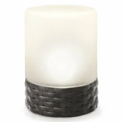 ESOTEC - Esotec lampe de table solaire décorative rattan style en verre résistant aux intempéries 102075