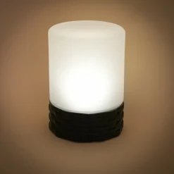 ESOTEC - Esotec lampe de table solaire décorative rattan style en verre résistant aux intempéries 102075
