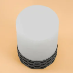ESOTEC - Esotec lampe de table solaire décorative rattan style en verre résistant aux intempéries 102075