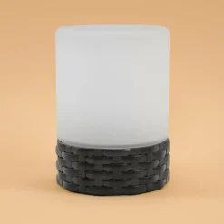 ESOTEC - Esotec lampe de table solaire décorative rattan style en verre résistant aux intempéries 102075