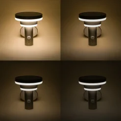 ESOTEC - Esotec solar applique murale modena avec capteur pir metal ip44 résistant aux intempéries 102753