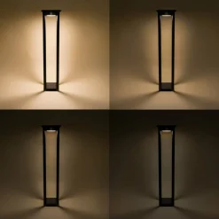 ESOTEC - Esotec solar borne d'éclairage meduno 66cm avec capteur noir résistant aux intempéries ip44 102758