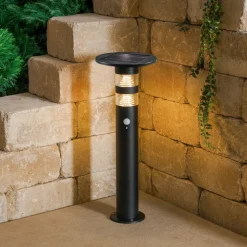 ESOTEC - Esotec solar extérieur pir lampe sur pied casoli 55 cm noir ip44 résistant aux intempéries 102747