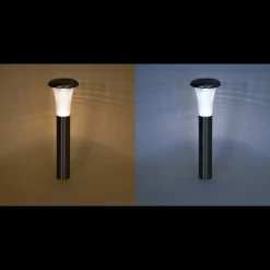 ESOTEC - Esotec solar lampe sur pied vesuv duo color h=38cm acier inoxydable metal outdoor 102067