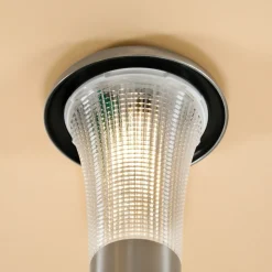 ESOTEC - Esotec solar lampe sur pied vesuv duo color h=38cm acier inoxydable metal outdoor 102067