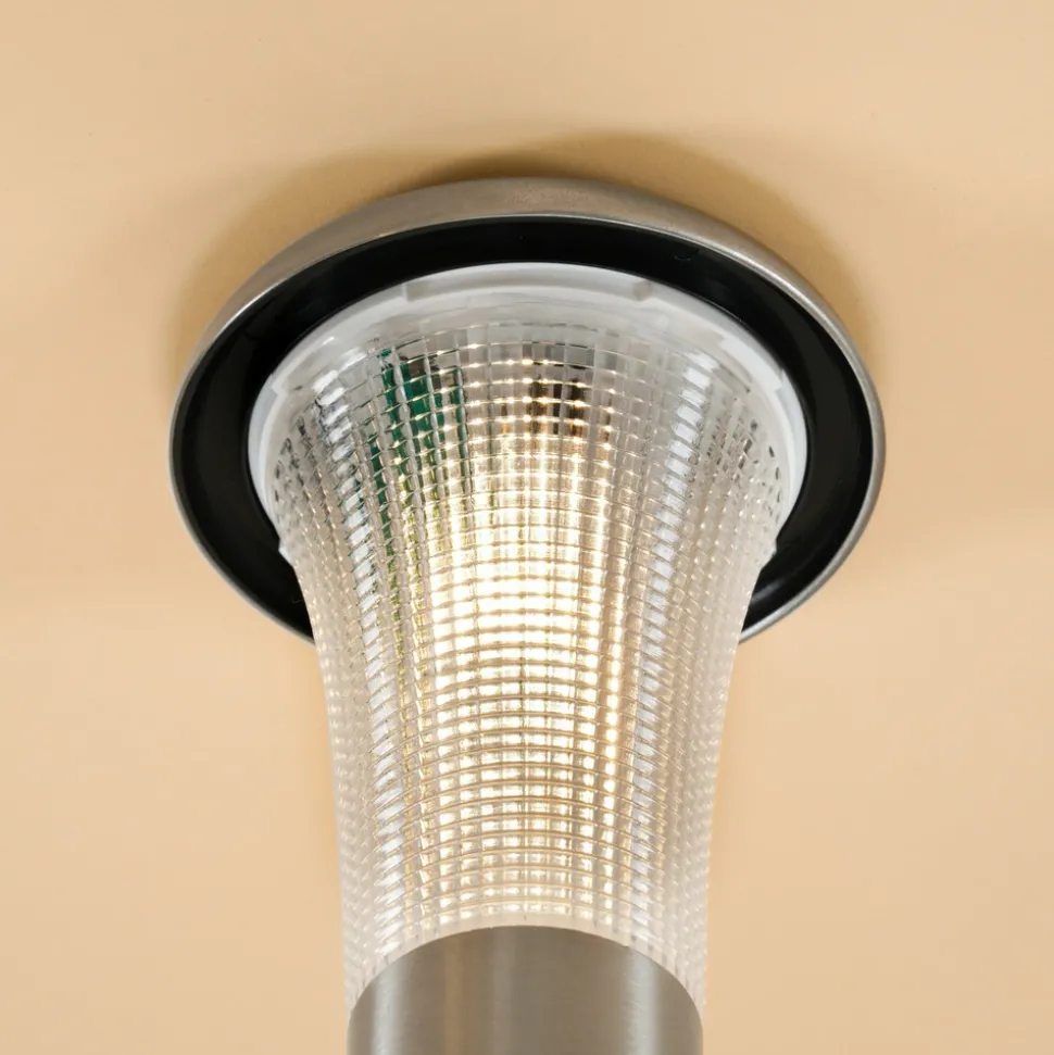 ESOTEC - Esotec solar lampe sur pied vesuv duo color h=38cm acier inoxydable metal outdoor 102067