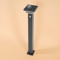 ESOTEC - Esotec solar lampe sur pied lucca 86 cm avec capteur pir noir ip44 outdoor 102763