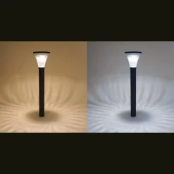 ESOTEC - Esotec solar lampe sur pied salerno 60 cm, noir résistant aux intempéries ip64 outdoor 102528