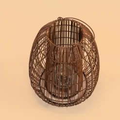 ESOTEC - Esotec solar lampe en rotin isabella 40 craquelé verre brisé boule style boho 102282
