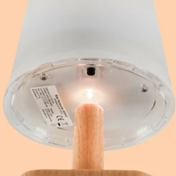 ESOTEC - Esotec solar lampe de table harmony aspect bois module solaire akku outdoor ip44 102912