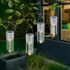 ESOTEC - Esotec solar lampes suspendues acryl bubbles, set de 4 smart sticks résistant aux intempéries 102117