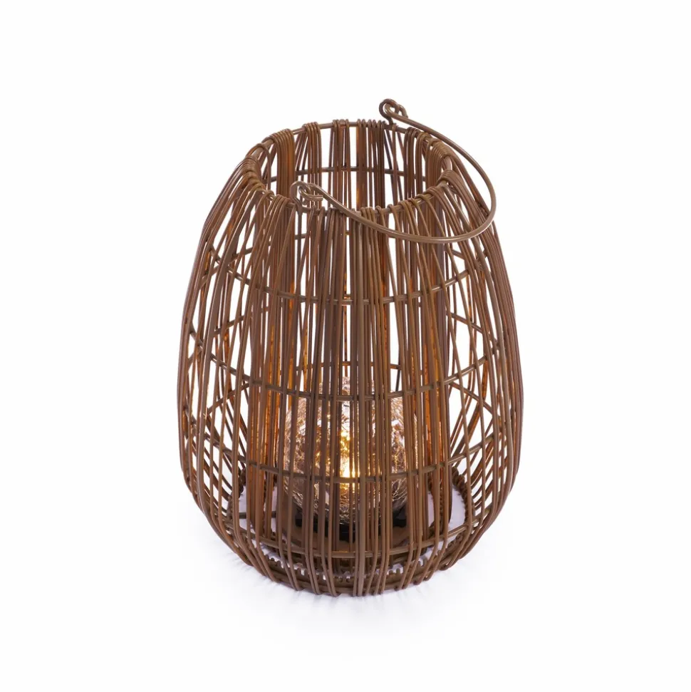 ESOTEC - Esotec solar lampe en rotin isabella 28 crackle verre brisé boule style boho 102281